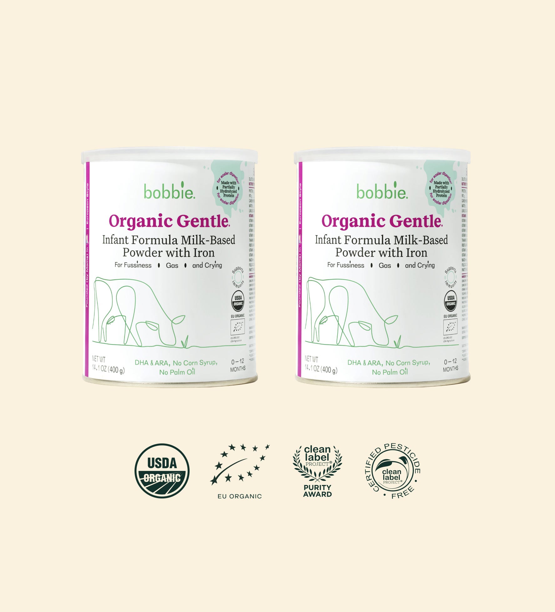 Organic gentle infant hot sale formula with iron